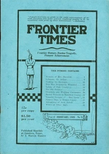 1925 Frontier Times Monthly Magazine (1974 reprint): Memoirs of Mrs. Maverick - Picture 1 of 1