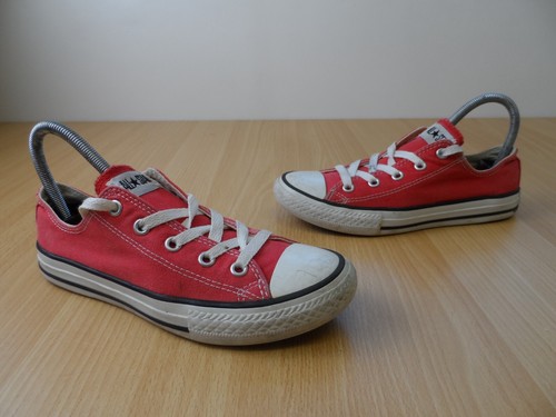 Scarpe da ginnastica Converse Chuck Taylor All Star per bambini in tela rossa taglia 1