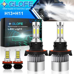 H13 H11 LED Headlight Hi/Low + Fog Lights Combo Kit For Jeep Renegade 2015-2020 - Picture 1 of 9