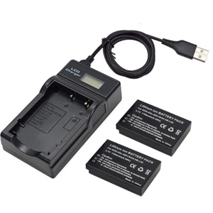 2X Battery +LCD USB Charger For Kodak P712 P850 P880 Z730 Z730 Zoom Z7590 Z760 - Picture 1 of 12