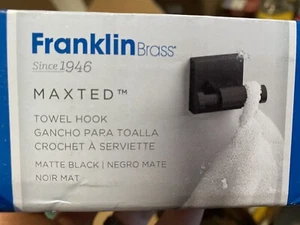 Franklin Brass Maxted Handtuchhaken in Mattschwarz MAX35-MB-R - Bild 1 von 2
