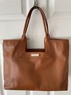 Lambertson Truex La Mer British Tan Perforated Leather Tote Shoulder Bag Handbag