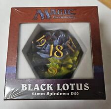 Magic The Gathering Black Lotus 54MM Spindown D20 Dice POWER 9 BRAND NEW SEALED