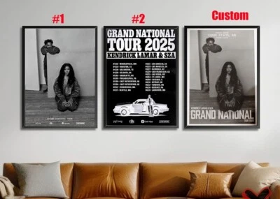 HOME DECOR Kendrick Lamar & SZA - Grand National Tour 2025 Poster