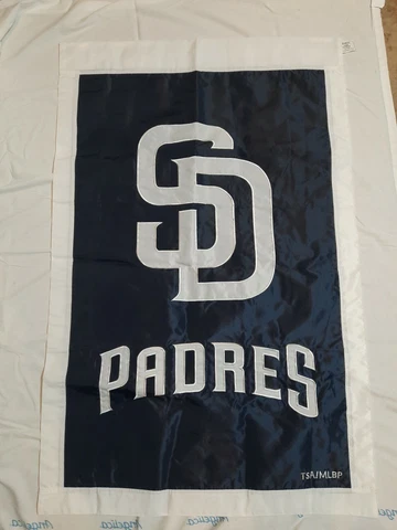 San Diego Padres High Quality Embroidery Double Applique Flag 28" X 42" Cover