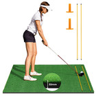 Golf Abschlagmatte Golf  Trainingsmatte mit 2  Ausrichtungsst�ben & 2  Golf Tees