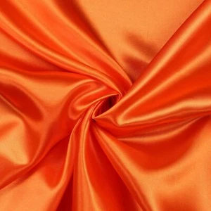 CHARMEUSE SATIN - ORANGE - Fabric Wedding Dress Fashion Crafts Costumes By Yard - Picture 1 of 1