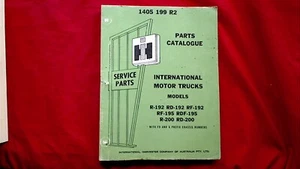 International IH R-192 RD-192 RF 192 R-200 RD-200 RDF-195 RF195 TRUCK PARTS BOOK - Picture 1 of 15