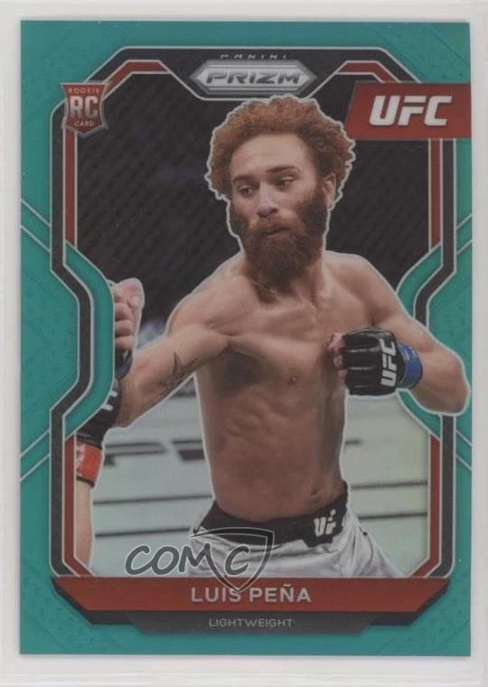 2021 Panini Prizm UFC Teal Prizm /49 Luis Pena #27 Rookie RC