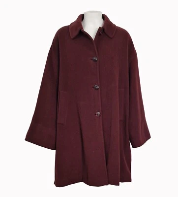 MISSONI CAPPOTTO DONNA USATO BORDEAUX - Immagine 1 di 4