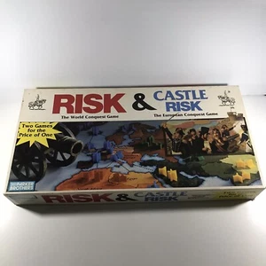Risk + Castle Risk Vintage 1990 Parker Bros Board Game Classic Strategy Game - Picture 1 of 14