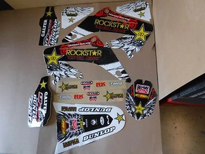 EQUIPO ROCKSTAR gráficos Honda CR125 CR125R CR250 CR250R 2000 2001 PTS - Imagen 1 de 2