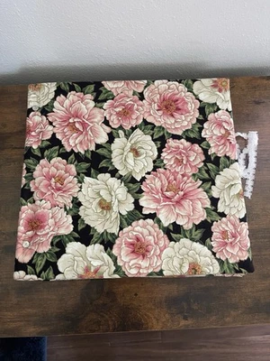 Pink White Peonies Scrapbook Memory Book Family Treasures Fabric New 25 Pages - Image 1 of 3