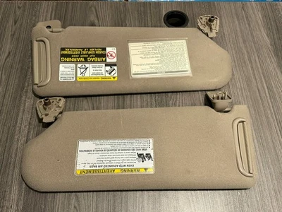 2001 - 2007 TOYOTA TUNDRA SEQUOIA левый правый солнцезащитный козырек коричневый OEM - Изображение 1 из 4