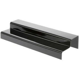 Plymor Black Acrylic 2-Step Solid Back Display Stairs, 3.25" H x 18" W x 6.25" D - Picture 1 of 1