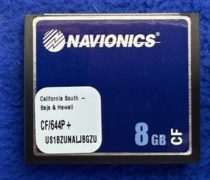 Navionics Platinum+ CF/644P+ S California, Baja, Hawaii Compact Flash Chart Card - Picture 1 of 3