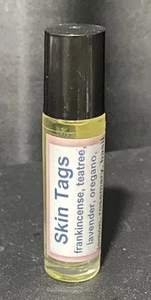 Skin Tags 10ml roller botte frankincense, teatree, lavender, oregano, lemon, ros - Picture 1 of 1