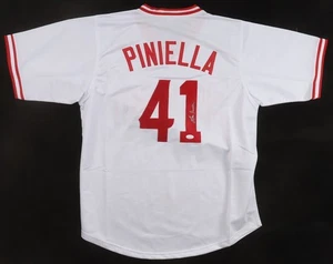 Lou Piniella Signed Reds Jersey (JSA) 1990 Cincy World Series Champs / Manager - Picture 1 of 6