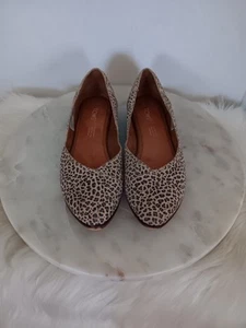 Toms Jutti Damengröße 7 Ballerinas flache Schuhe Gepardenmuster Wildleder mehrfarbig - Bild 1 von 14