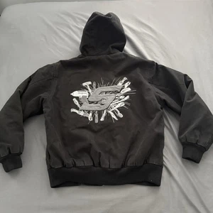 Vintage Snap On Tools Embroidered Hooded Jacket Black Size M - Picture 1 of 5