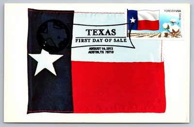 #4323 Flags of our Nation Texas FDC Maxi Card - Image 1 of 2