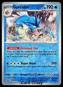 Gyarados 130/165 Reverse Holo SV: Scarlet & Violet 151 Pokemon Card [Near Mint] - Picture 1 of 1