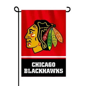 Chicago Blackhawks Gartenflagge doppelseitig 12x18 Yard hängende Flagge NHL - Bild 1 von 2