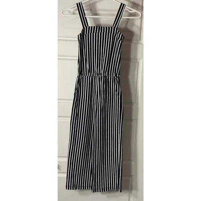 Mono a rayas azul y blanco Tuker Tate para niñas con bolsillos 6 Foto 1 de 4