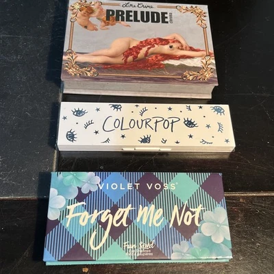 Lime Crime Prelude Eyeshadow Pallette  8 shape + Colour pop + violet Voss Lot - Image 1 of 4