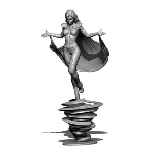 Kit Modelo Superhéroe Impresión 3D 1/18 100mm Mujer Tormenta Hermosa Niña Sin Pintar - Imagen 1 de 3