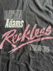 Bryan Adams Reckless Tour '85 Band Graphic T Shirt Size XL - Picture 1 of 7