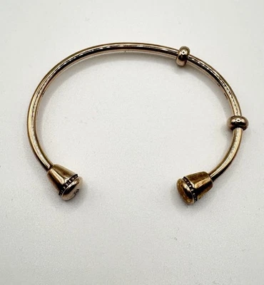 Links Of London Sterling Silver Cuff Bangle With Rose Gold Plating - Image 1 of 4