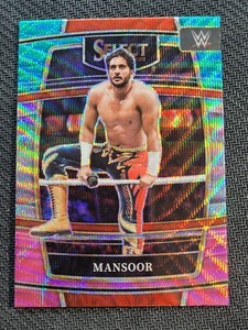 2022 Panini Select WWE Tri-Color Prizm #4 Mansoor