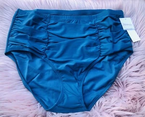 NEW NWT RAISINS CURVE Blue Bikini Costa Swimsuit Bottom Bottoms Plus Size 20W - Picture 1 of 3
