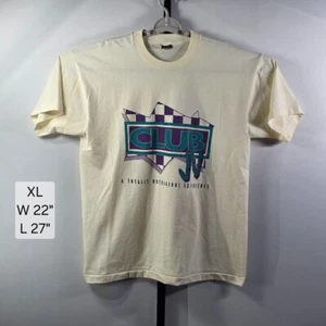 Vintage Club JV T-Shirt XL USA Made Best Fruit of Loom Totally Outrageous 90s - Picture 1 of 6