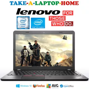 Portátil Lenovo ThinkPad Windows10 Pro Pantalla de 15,6" DVD WiFi 5 GHz SSD de velocidad rápida - Imagen 1 de 8