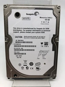 Disque Dur Interne 2,5Pouces Momentus 160GB Seagate Modèle ST9160821AS d'Occasio - Photo 1/6