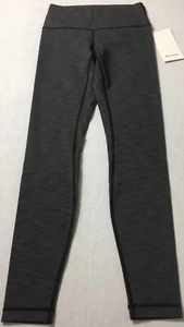 Lululemon Women’s Wunder Under HR Tight 28” *Br Lux LW5CI5S HBLK Gray Size 10 - Picture 1 of 2
