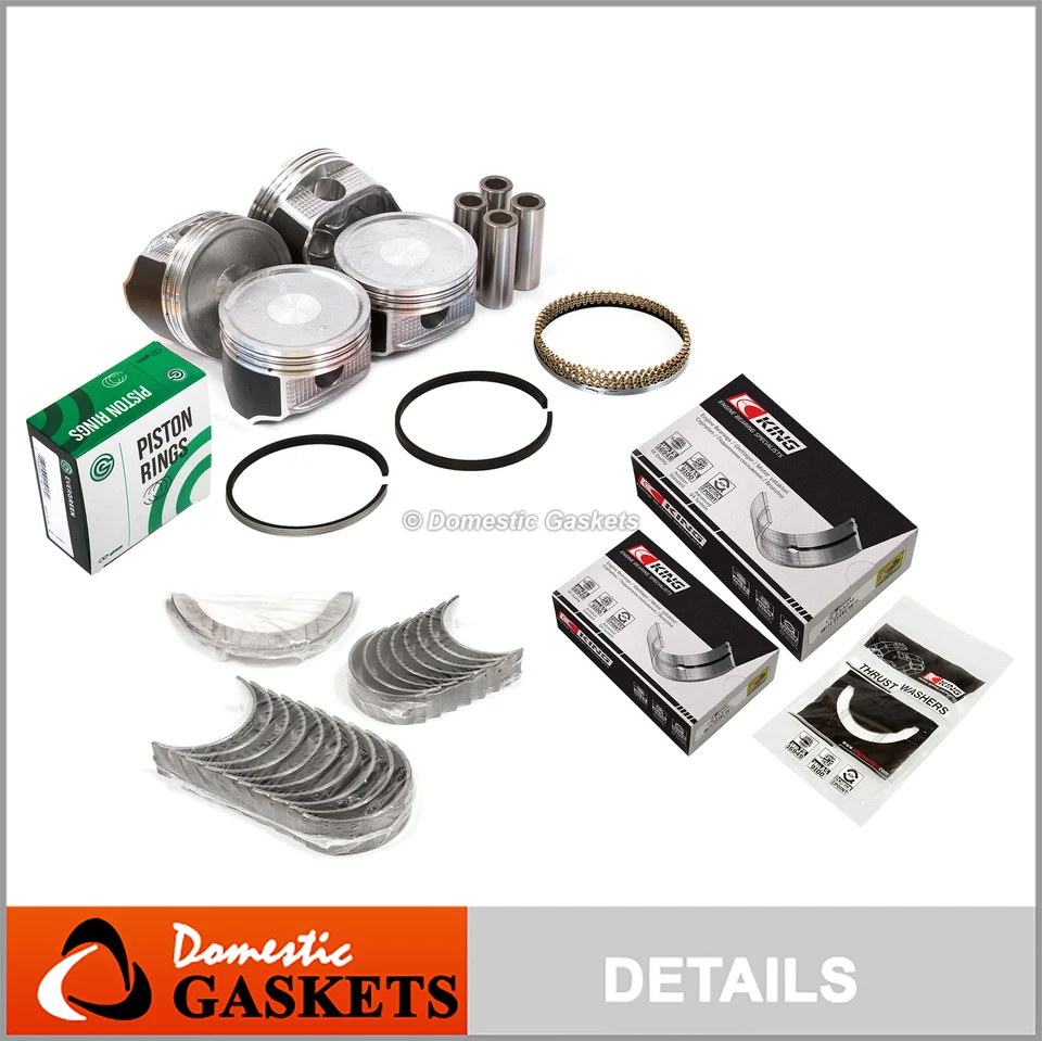 Pistons Bearings Rings Fit 04-11 Mitsubishi Eclipse Outlander Lancer 2.4 4G69 - Image 1 of 4