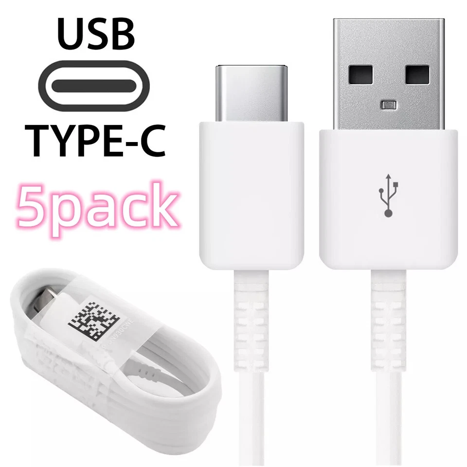 5x Cable de carga súper rápido USB tipo C original Samsung Galaxy S10 S9 S8 Note9 Foto 1 de 4