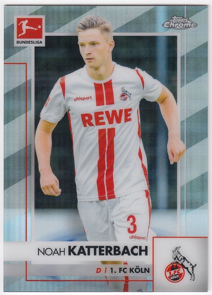 2020-21 Topps Chrome Bundesliga Refractor Parallel NOAH KATTERBACH 52 1. FC Koln - Image 1 of 1
