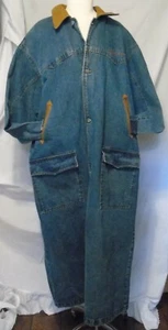 Denim Coat Long Smith & Wesson Horse Riding XL Mens RARE Vintage Collection - Picture 1 of 12