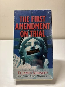 D. JAMES KENNEDY VHS VIDEO THE FIRST AMENDMENT ON TRIAL BRAND NEW SEALED - Picture 1 of 2