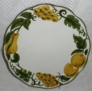 Stangl Pottery Sculptured Fruit Hand Painted Dinner Plate Plates - Picture 1 of 2