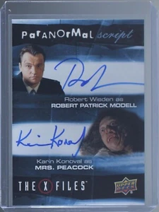 X-FILES Monsters of the Week DUAL AUTOGRAPH CARD Robert Wisden & Karin Konoval - Picture 1 of 2