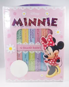 Disney Minnie Mouse Pink White Board Book Set of 12 10mo+ 9781450844093 - Imagen 1 de 9