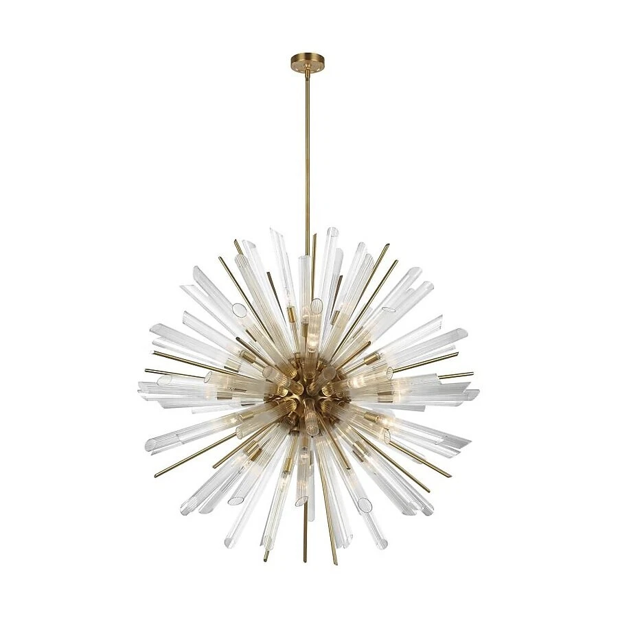 Feiss F3183/41BBS  41 Light Chandelier, Burnished Brass. - Image 1 of 1