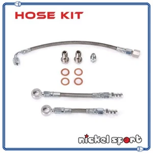 Turbo Oil Water Line Kit For Subaru FA20T Garrett GT28R GT30R Ball Bearing - Imagen 1 de 1