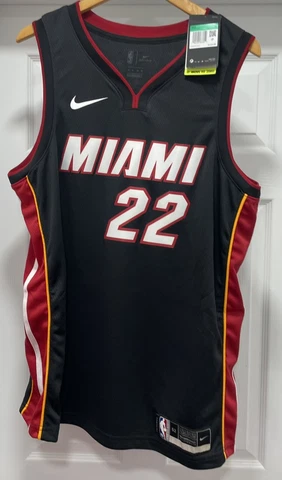 Jimmy Butler Nike Miami Heat Swingman Basketball Jersey, Size XL NWT CW3671-014 Cover