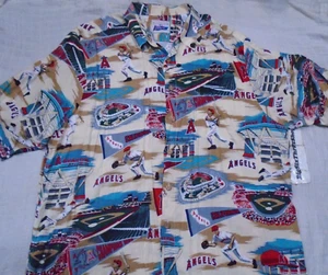 Reyn Spooner Sports 2002 Anaheim Angels World Series Hawaiian Shirt Size XXL - Picture 1 of 2